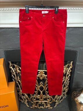 Vineyard Vines Red Velvet Pants